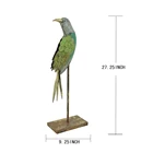 Decoration Table Green Hengfa Metal Animal Bird Metal Seasonal Garden Decoration Metal Table Decor Green Bird