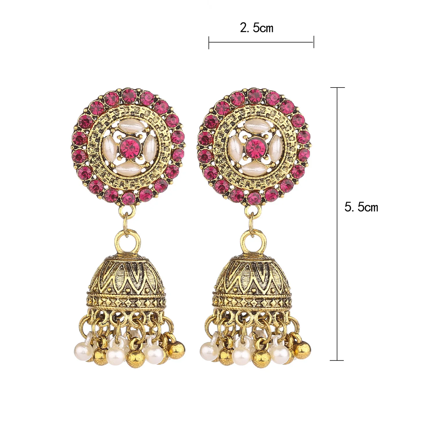 heavy golden earrings