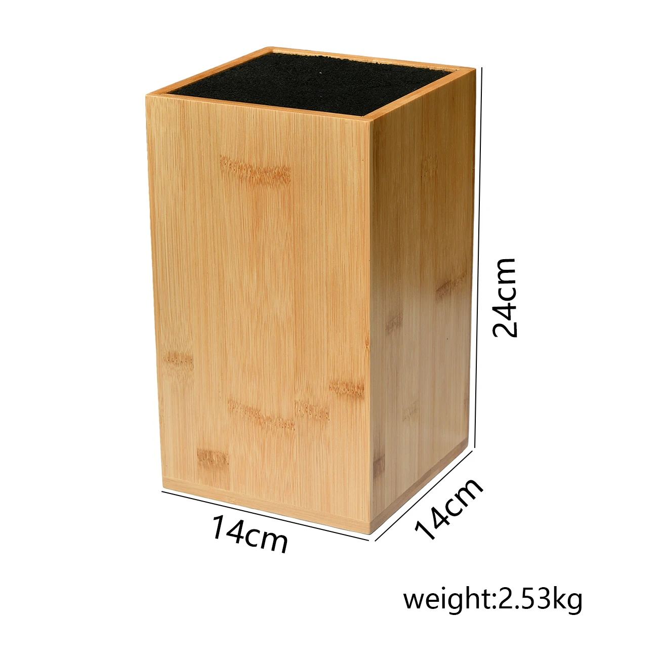 Bamboo Wood Knife Block For Kitchen Countertop Large Capacity, Kitchen Household Multi-function Knife Storage and Placement Rack