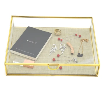 oem trinket wholesale craft jewels empty glass necklace case bracelet gift box