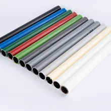 best price OD 28mm Plastic coated tube flexible pipe steel lean pipe supplier for trolley
