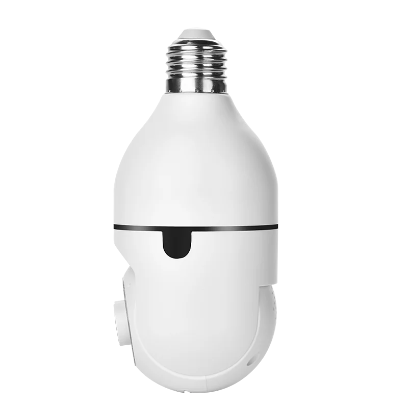 ICsee 4mp Indoor Dual Lens Light Bulb cctv Camera Wireless 360 Degree Panoramic 2mp Wifi bulb light Dual Lens ptz Network Camera