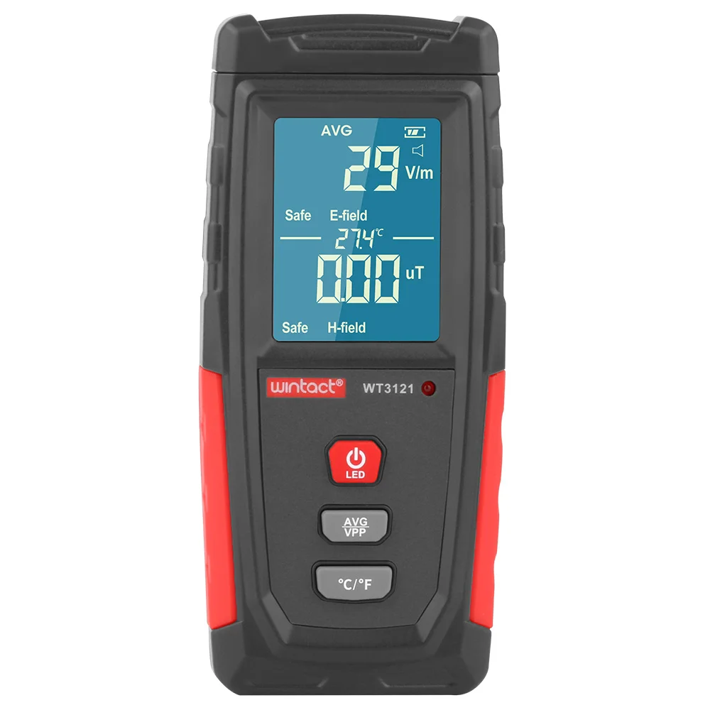 Handheld Digital LCD EMF Meter Detector Electromagnetic Radiation Tester 6F22 