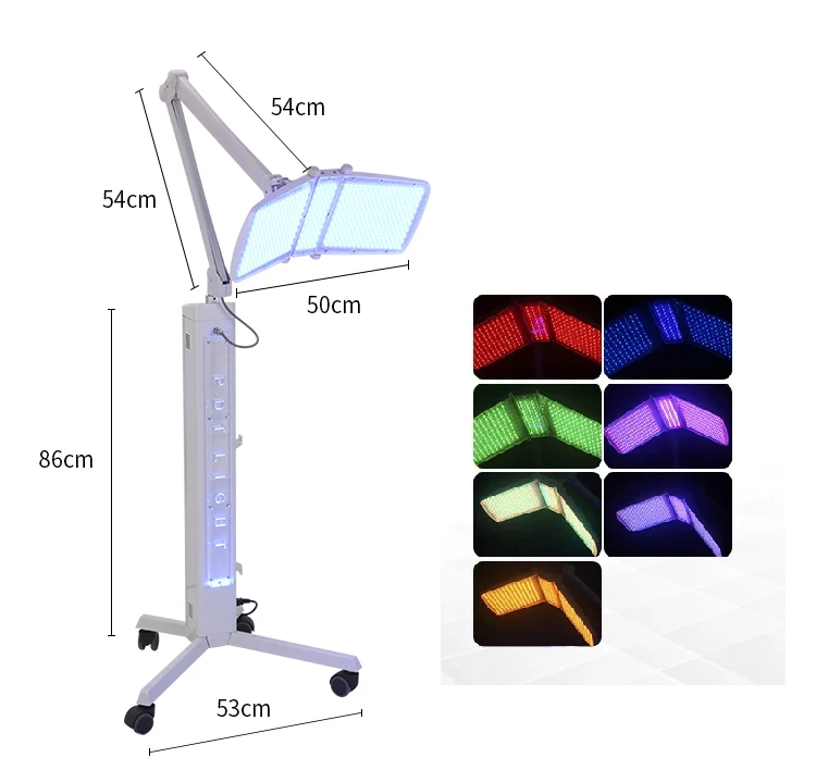 BIO Light Therapy 7 Color LED PDT Infrared Phototherapy Machine 7 Salon Use Professional 7 Colors Pdt Infrared Red Led Facial Light Therapy Machine
