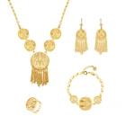 Earring Sets Factory Supply Party Jewelry 18k Gold Plated Necklace Earring Jewelry Women Wedding Sets