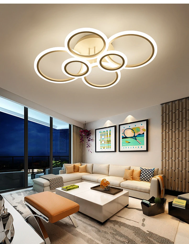 Simple Modern Creative Personality Home Hall Dining Room Bedroom Room Lamp LED Ceiling Light