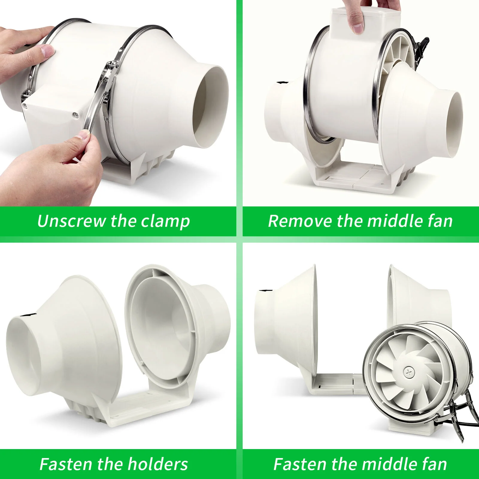 Mixed Flow Fan, 150mm, 220v 50, Plastic - detail 10