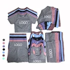 Clothes Custom Logo Women Sport Clothes Ladies Gym Fitness Active Wear High Waisted Pants 5 Piece Set Seamless Yoga Set