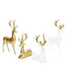 Ornaments Animal Ornament Wholesale Animal Ornaments Cute Deer Decoration Resin Reindeer Ornaments For Party Holiday