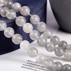 Gemstone Beads Wholesale Natural Gemstone Beads Round Grey Cloud Healing Crystal Beads For Jewelry Making