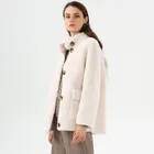 Coat Fur Womens Women Down Coat Thick Soft Warm Fluffy Leather Coat With Fur Womens White Wool Coat