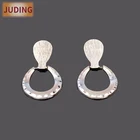 Hoop Earrings JuD Fashion Big Hoop Earrings New Three-color Copper Earrings