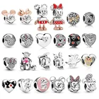 Charms Wholesale 925 Sterling Silver Mickey Charms Annimals DIY Charms For Bracelet Necklace Jewelry Making