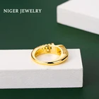Jewelry China Fashion Jewelry China Wholesale 18K Gold Rings Brass Zircon Design Female Charm Jewelry