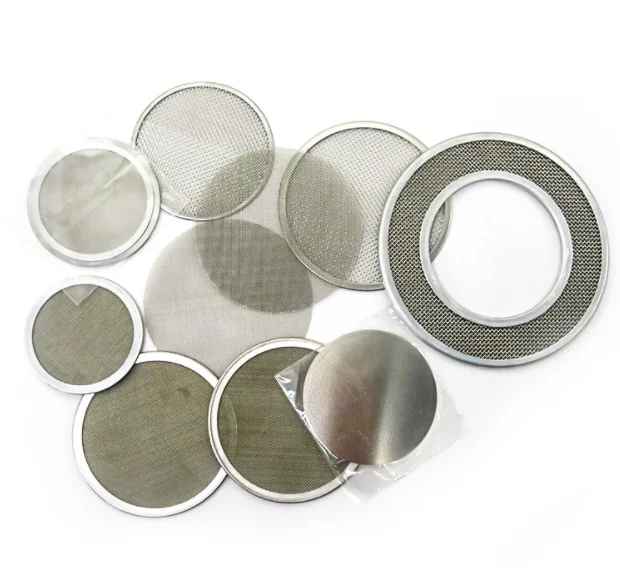 Sus L Stainless Steel Edge Mesh Round Wire Mesh Filter Screen