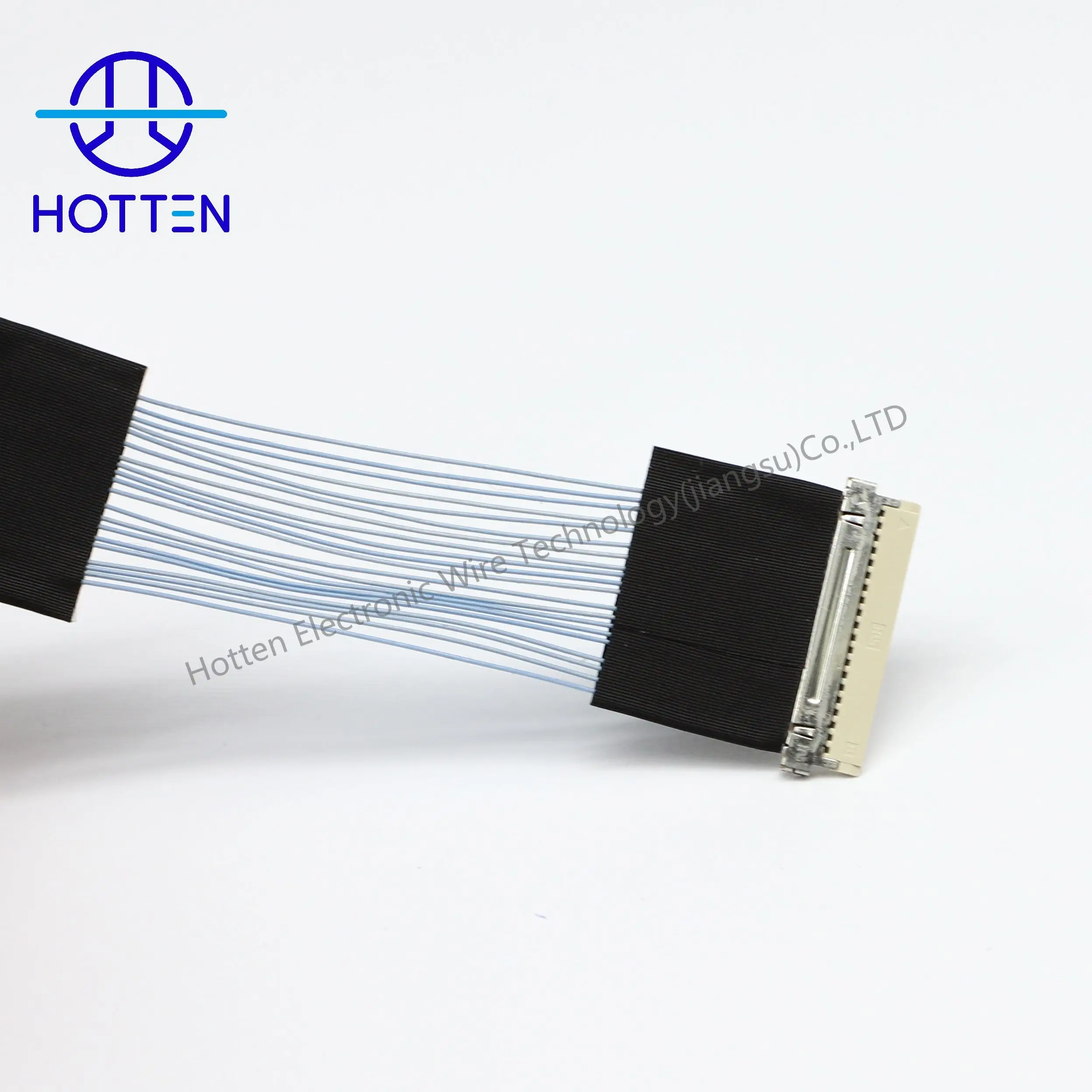 product hotten 42awg micro coaxial cable line harness 20 pin lvds cable lcd panel wire harness assembly custom-2