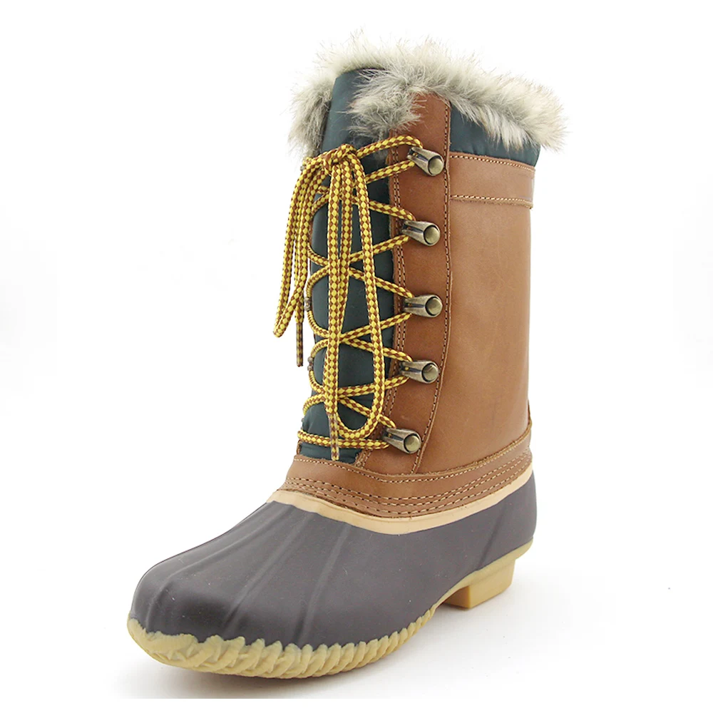 Amazon.com: Cenim Botas de nieve para las mujeres mediados de pantorrilla  invierno botas de nieve antideslizante al aire libre botines de cuero  impermeable forrado zapatos calientes : Ropa, Zapatos y Joyería