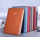 Planner A5 Hardcover Journal Academic PU Cover Monthly Calendar Custom Printed Diary Notebook 2021 Leather Planner