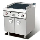 Range Cooking Equipements/ Gas Range Stainless Steel Traditional Gas Style Lava Rock Grill With Cabinet