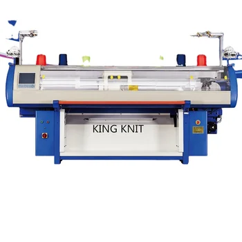 Computerized easy to operate cost effective fully jacquard industrial flat bed knitting machine for sweater and collar