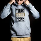 Mens Hoodie High Quality Customize Printing Mens Unisex Cotton Fleece French Terry Graphic Hoodie