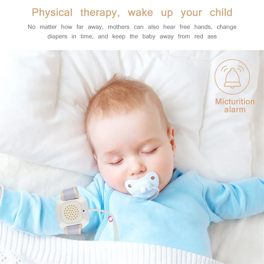 Baby BedWetting Alarm Smart Baby Diaper Sensor Bed wetting Enuresis Adult Baby Urine Bed Wetting Alarm For Infant Toddler