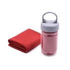Towel Brand Logo Custom Large Fast Dry Microfibre Ice Cooling Sport Gym Workout Towel 30 X 100 Cm In A Bottle