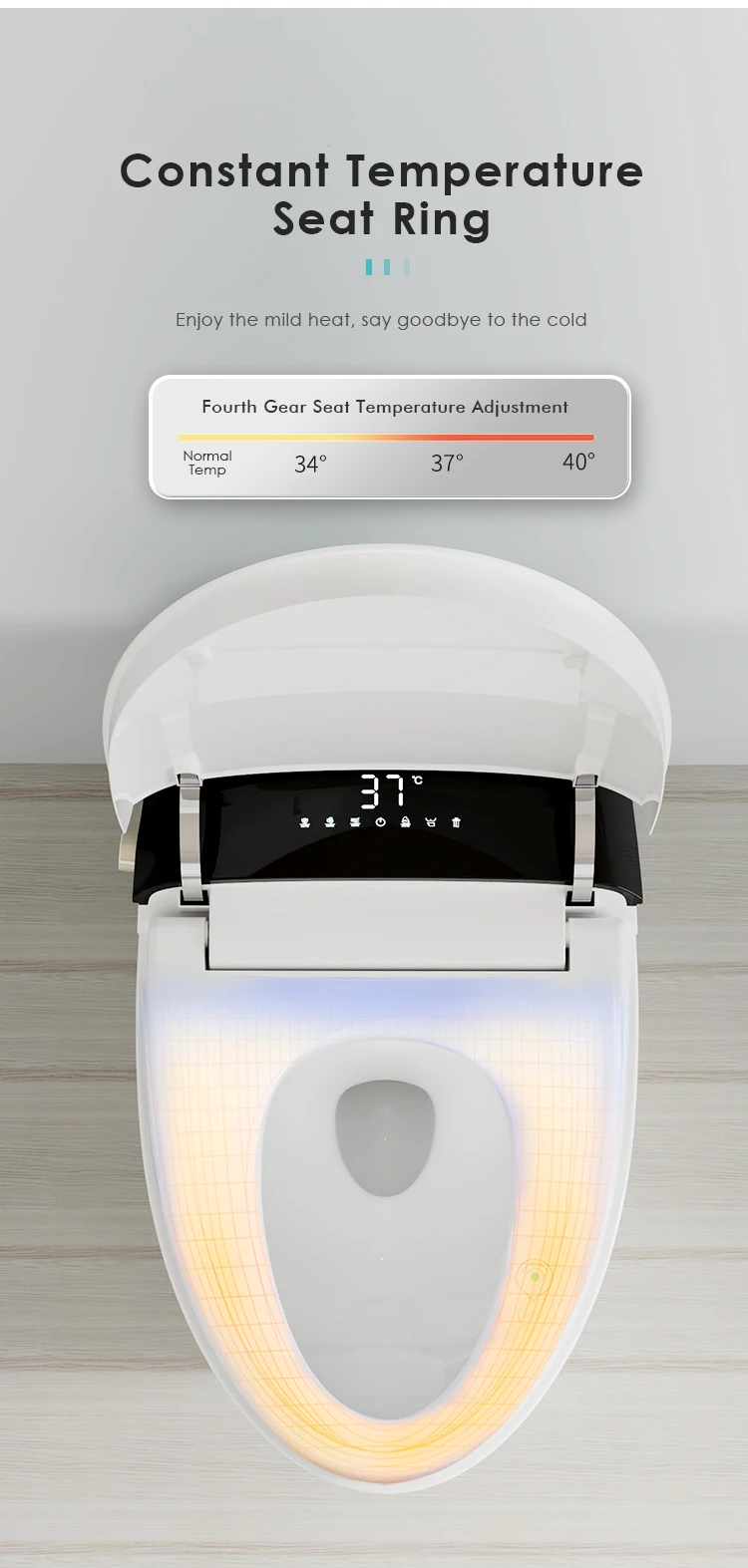 product high end fully automatic operation electric bidet siphonic flush bathroom wc toilet intelligent toilet bowl smart toilet-27