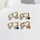 Pearl Earrings Baroque Pearl Hoop Earrings Beaded Diamond Cc Stud Earrings Gemstone Pearl For Women Set