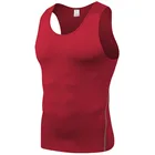 Slim Mens Vests Gym Wear Elastic Mens Vests Gym Wear 1 Piece Men Gym Vest Top