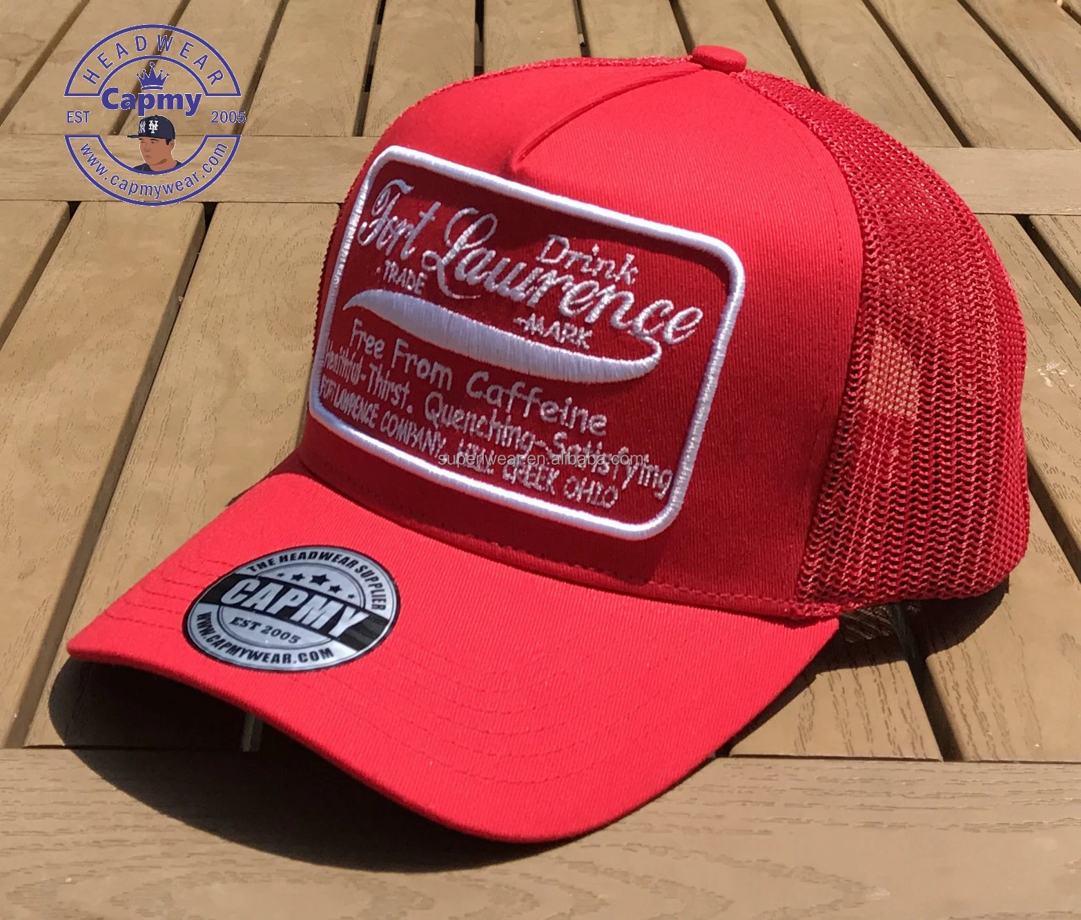 Custom Logo Quality 5 Panel Mesh Cap Aussie Australian Country Trucker