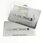 Cards Card Custom Logo 0.5mm Thickness Stainless Steel Grinder Business Cards Blank Weed Grinder Card