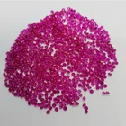 Cut Loose Gemstone Round Brilliant Cut 0.8mm To 2mm Round Cut 5# Synthetic Corundum/ruby Loose Gemstone