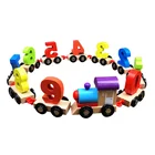 Train Set Children's Wooden Educational Train Toy Train Track Multifunctional Set Wooden Toy Car