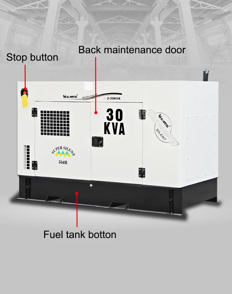 GF2-15KVA Water Cooled diesel Generator Silent Type 12KW