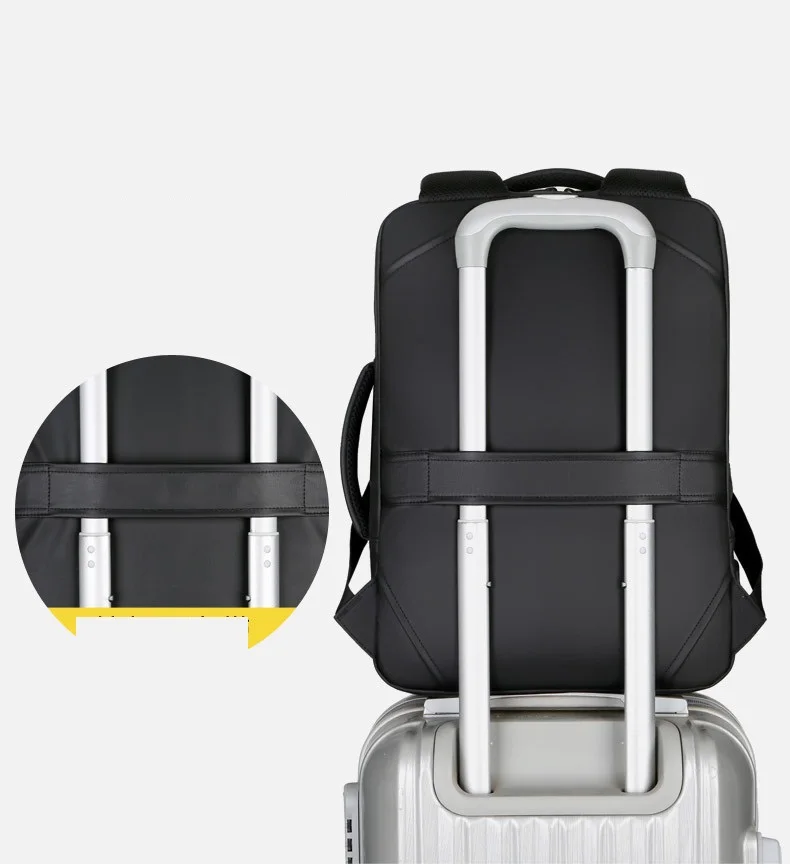 Men Casual Travel Laptop Backpack Water Resistant Anti-Theft Bag USB Charging Port Business Backpacks Bookbag