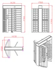 Gate Control System Gates Auto Turnstile Price 304SS Full Height Turnstile Gate With Pedestrian Control System Gym Turnstile Automatic Gates