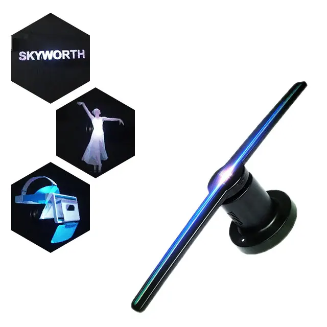 43CM LED WIFI HD 3D Hologram Projector Holographic Advertising Fan Displayer 