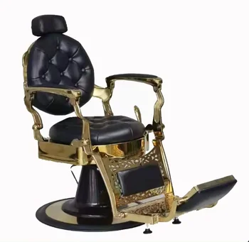 Classic Antique Black Portable Barber Chair for Hair Salon Durable All Purpose Chair with Good Price Wholesale 2021