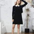 Dress Womens Sweater Dresses Winter 2020 Popular Ladies Woven Collar Women Knitted Sweater Dress
