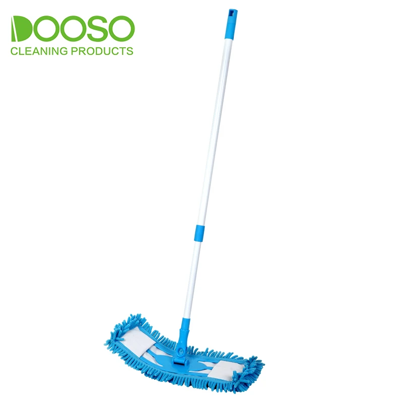 Home cleaning supplies smart mop floor cleaning chenille flexible flat mop with Telescopic iron pole