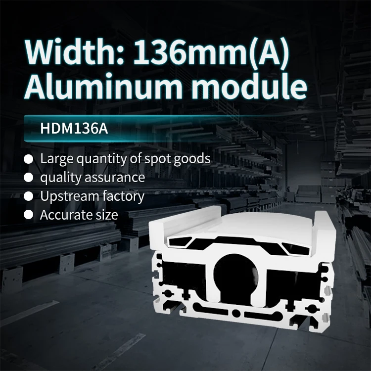 136 Wide Module Aluminum Profile Sliding Table Linear Linear Motion Platform Sliding Block Fully Enclosed Screw Mechanical Arm details