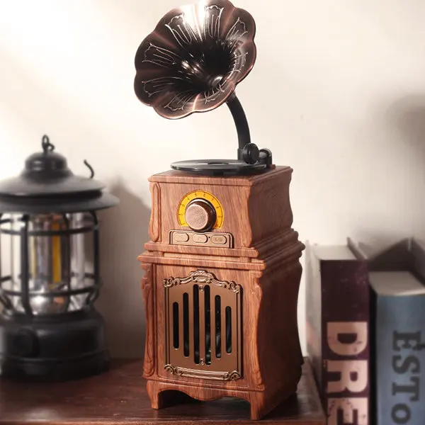 Hot Selling Vintage Horn-Style Bluetooth Speaker - Classic Gramophone Design A Nostalgic Melody, Modern Sound!