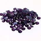 Tanzanite Rhinestones For Clothes Mixed Sizes Tanzanite Color Round Hotfix Rhinestones For Clothes