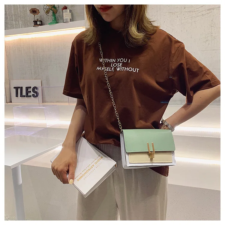 New Trendy Korean Style Single Shoulder Messenger Purse Fashion Chain