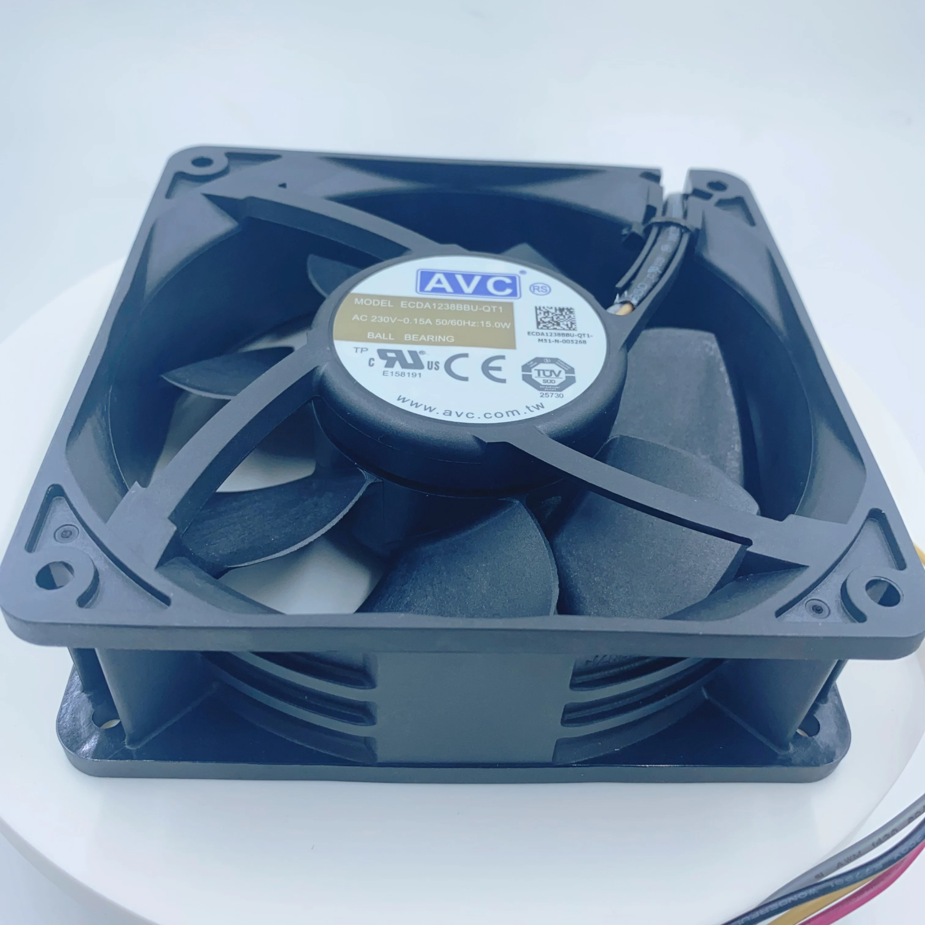 Axial Fan, EC-12038, 110VAC-240VAC, Aluminum, Plastic - detail 2