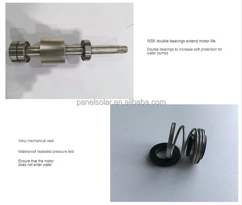 2023 New design 48V DC Brushless Photovoltaic Submersible Pump MPPT Controller Home Stainless Steel Solar Deep Water Pump