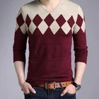 Plain Sweater Sweater FYB Custom Plain Color O-neck Spring 100%cotton Strip Knitting Pullover Sweater For Men