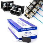 Terminal TBR-100 50Pcs/box Rail Mounted Screw Terminal Block Single-Tier Terminal Combination-100A Terminal Blocks