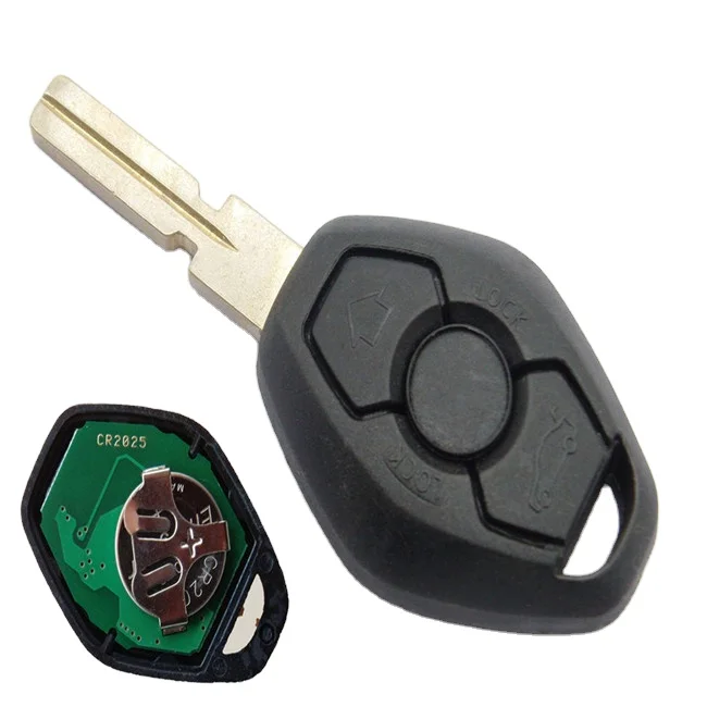 1pcs 3 Button Diamond Remote Key For E38 E39 E46 Ews System 433mhz 